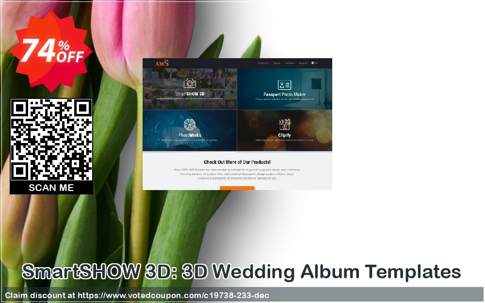 SmartSHOW 3D: 3D Wedding Album Templates Coupon, discount 72% OFF SmartSHOW 3D: 3D Wedding Album Templates, verified. Promotion: Staggering discount code of SmartSHOW 3D: 3D Wedding Album Templates, tested & approved