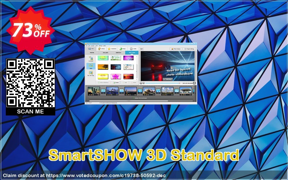 SmartSHOW 3D Standard Coupon, discount 70% OFF SmartSHOW 3D Standard, verified. Promotion: Staggering discount code of SmartSHOW 3D Standard, tested & approved