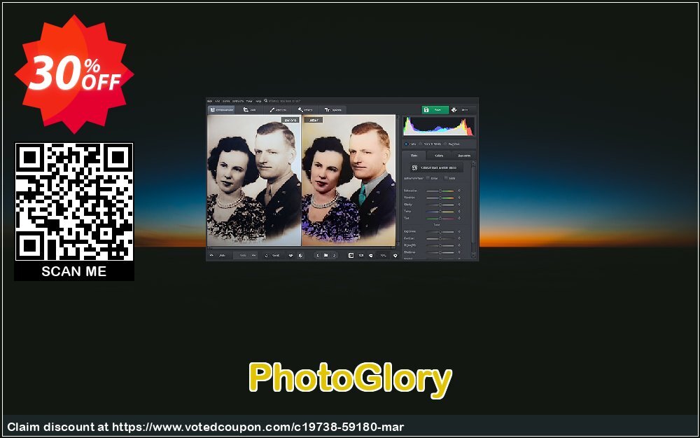 PhotoGlory Coupon, discount 30% OFF PhotoGlory, verified. Promotion: Staggering discount code of PhotoGlory, tested & approved