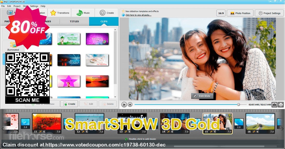 SmartSHOW 3D Gold Coupon, discount 70% OFF SmartSHOW 3D Gold, verified. Promotion: Staggering discount code of SmartSHOW 3D Gold, tested & approved