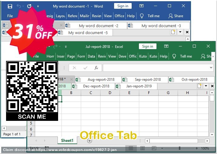 Office Tab voted-on promotion codes