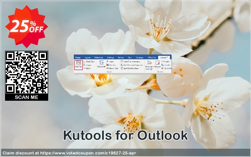 Kutools for Outlook voted-on promotion codes