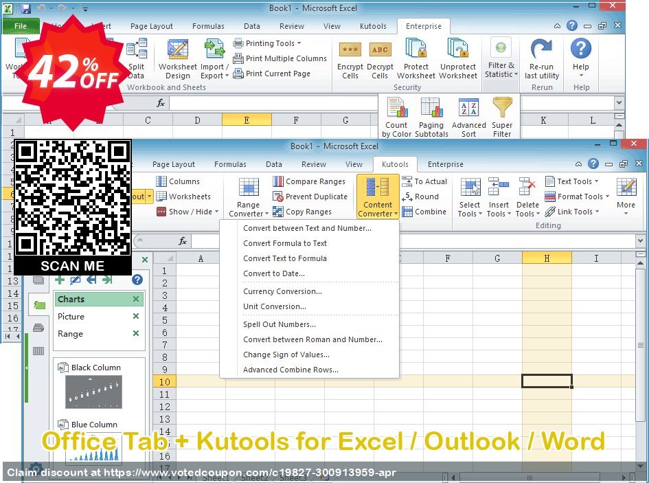 Office Tab + Kutools for Excel / Outlook / Word Coupon Code Apr 2024, 42% OFF - VotedCoupon