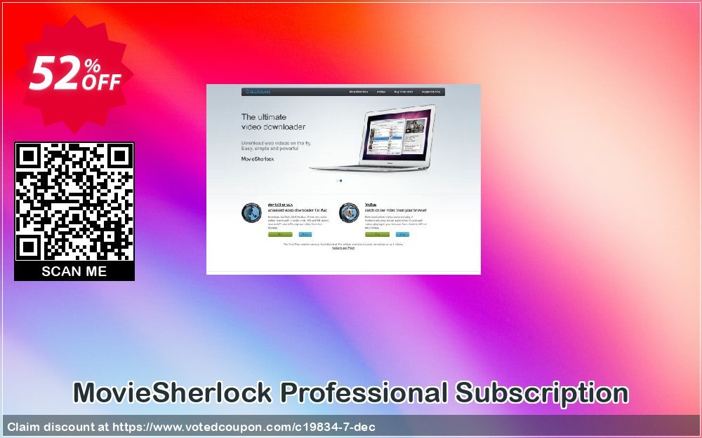 MovieSherlock Professional Subscription Coupon, discount Second license. Promotion: An offer for second license for existing customer