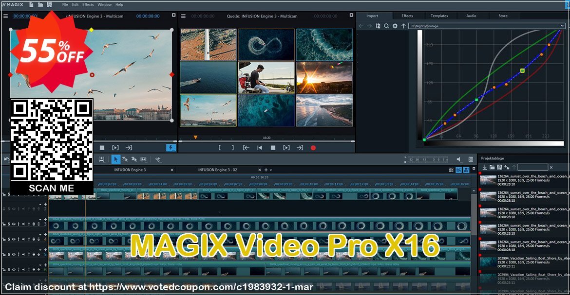 MAGIX Video Pro X15 Coupon, discount 55% OFF MAGIX Video Pro X15, verified. Promotion: Special promo code of MAGIX Video Pro X15, tested & approved