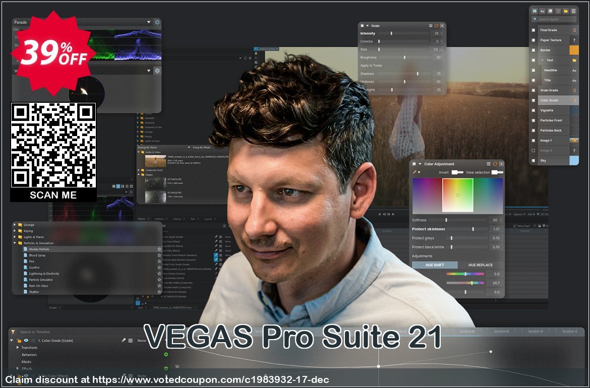 VEGAS Pro Suite 21 Coupon, discount 39% OFF VEGAS Pro 21 Suite, verified. Promotion: Special promo code of VEGAS Pro 21 Suite, tested & approved