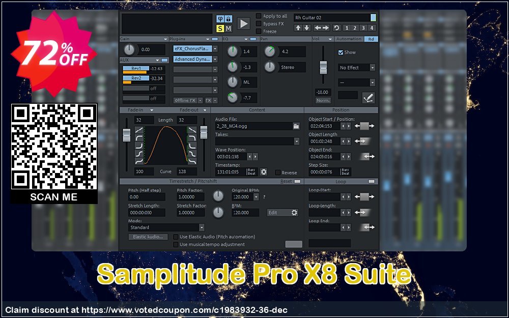 Samplitude Pro X8 Suite Coupon, discount 72% OFF Samplitude Pro X8 Suite, verified. Promotion: Special promo code of Samplitude Pro X8 Suite, tested & approved