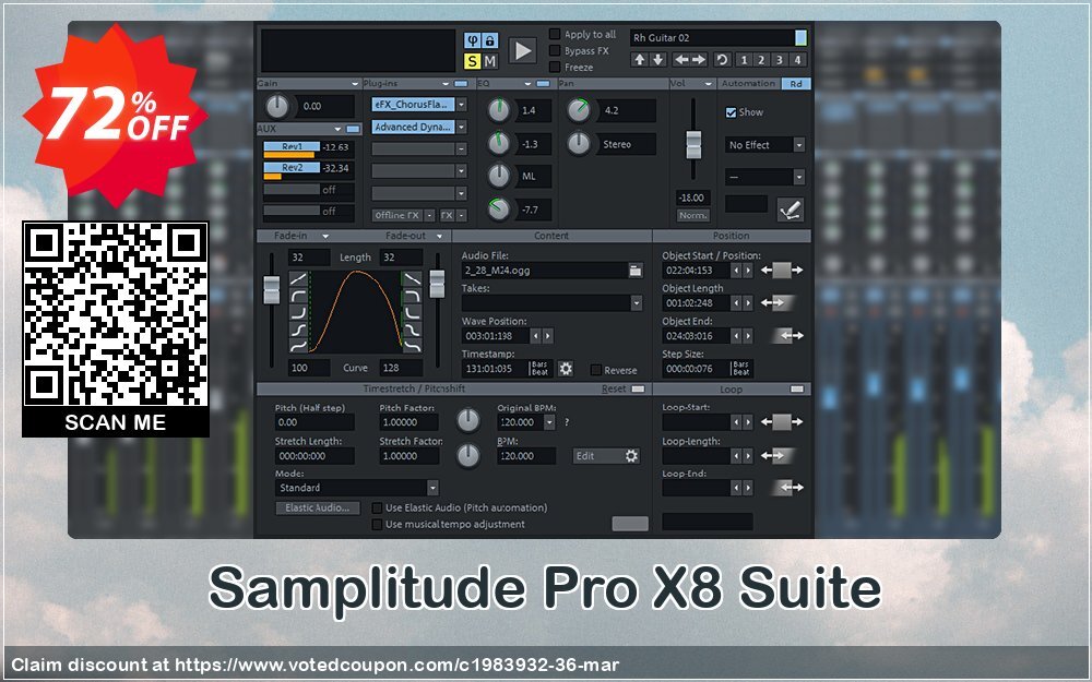 Samplitude Pro X8 Suite Coupon, discount 72% OFF Samplitude Pro X8 Suite, verified. Promotion: Special promo code of Samplitude Pro X8 Suite, tested & approved