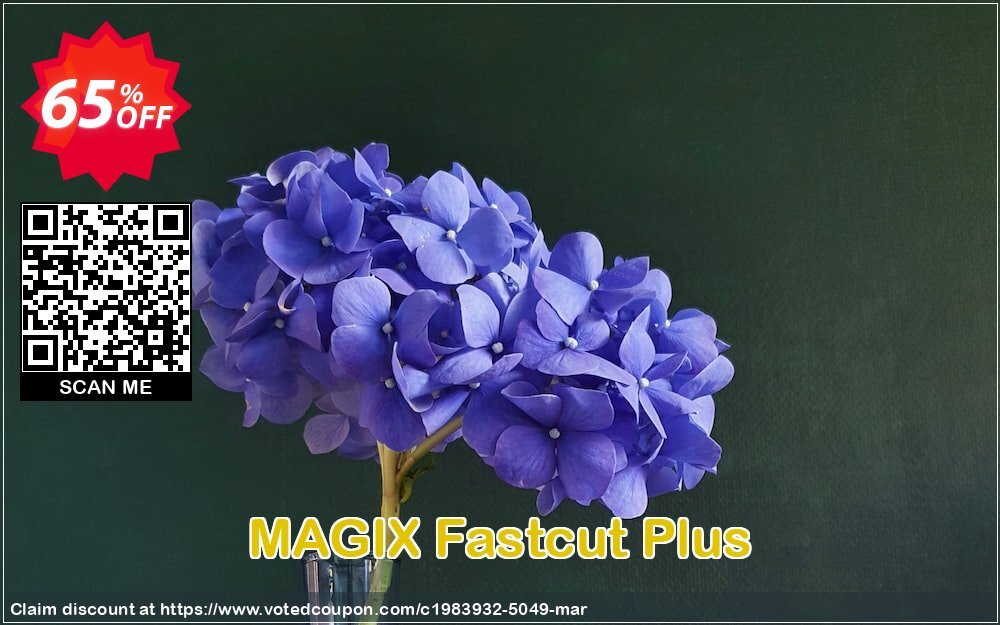 MAGIX Fastcut Plus Coupon, discount 65% OFF MAGIX Fastcut Plus, verified. Promotion: Special promo code of MAGIX Fastcut Plus, tested & approved