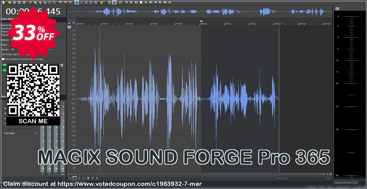 MAGIX SOUND FORGE Pro 365 Coupon Code May 2024, 33% OFF - VotedCoupon