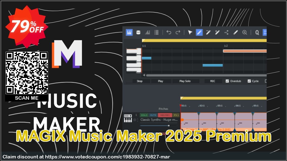 MAGIX Music Maker 2024 Premium Coupon Code May 2024, 78% OFF - VotedCoupon