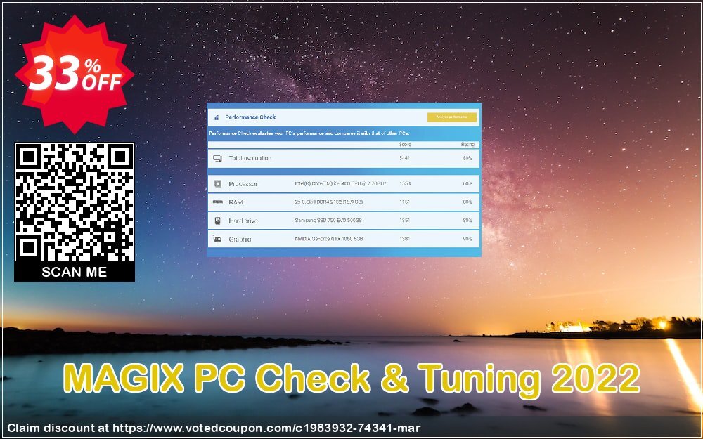 MAGIX PC Check & Tuning 2022 Coupon Code Apr 2024, 33% OFF - VotedCoupon