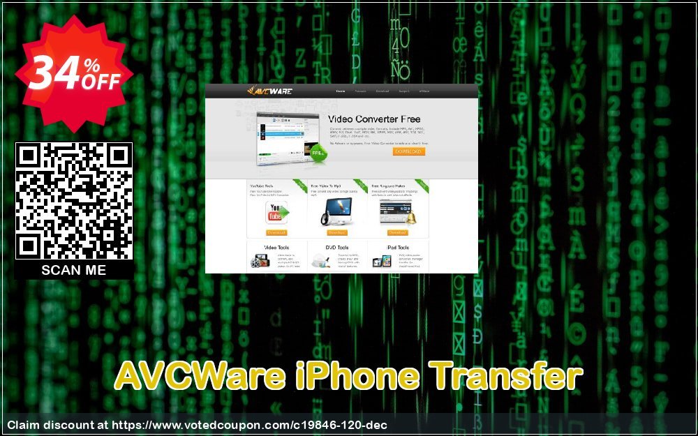 AVCWare iPhone Transfer Coupon, discount AVCWare coupon (19846). Promotion: AVCWare coupon discount codes