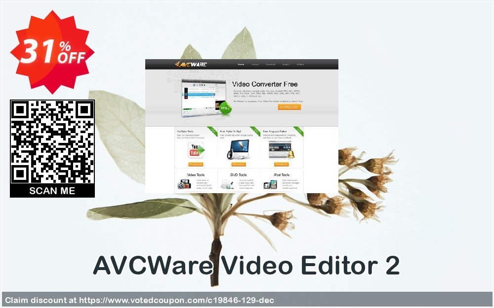 AVCWare Video Editor 2 Coupon, discount AVCWare coupon (19846). Promotion: AVCWare coupon discount codes