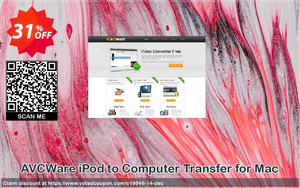 AVCWare iPod to Computer Transfer for MAC Coupon, discount AVCWare coupon (19846). Promotion: AVCWare coupon discount codes