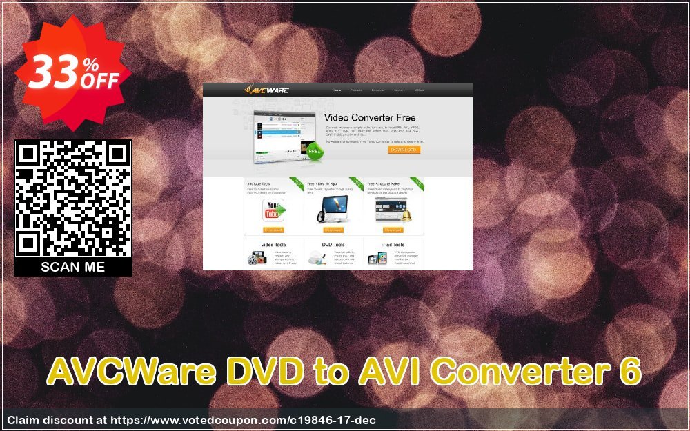 AVCWare DVD to AVI Converter 6 Coupon, discount AVCWare coupon (19846). Promotion: AVCWare coupon discount codes