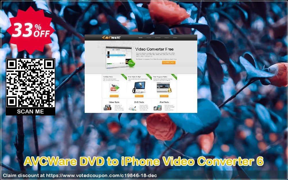 AVCWare DVD to iPhone Video Converter 6 Coupon, discount AVCWare coupon (19846). Promotion: AVCWare coupon discount codes
