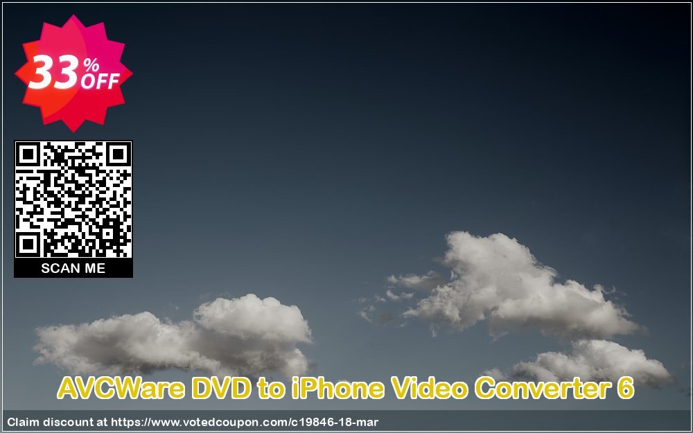 AVCWare DVD to iPhone Video Converter 6 Coupon, discount AVCWare coupon (19846). Promotion: AVCWare coupon discount codes