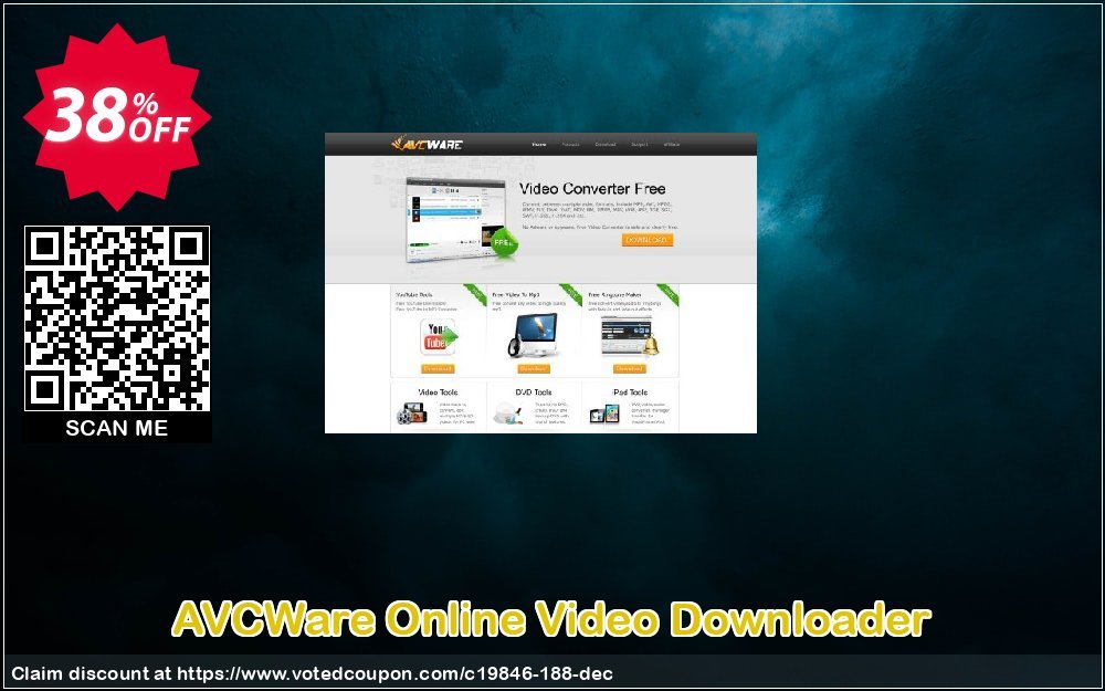 AVCWare Online Video Downloader Coupon, discount AVCWare coupon (19846). Promotion: AVCWare coupon discount codes