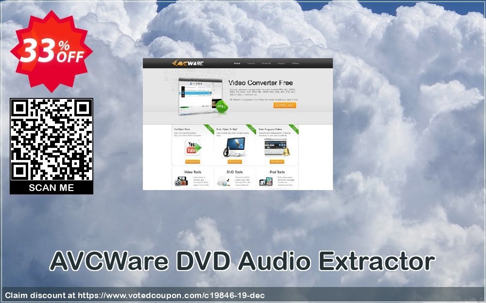 AVCWare DVD Audio Extractor Coupon, discount AVCWare coupon (19846). Promotion: AVCWare coupon discount codes