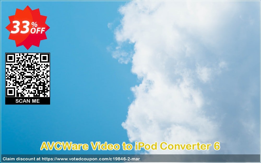 AVCWare Video to iPod Converter 6 Coupon, discount AVCWare coupon (19846). Promotion: AVCWare coupon discount codes