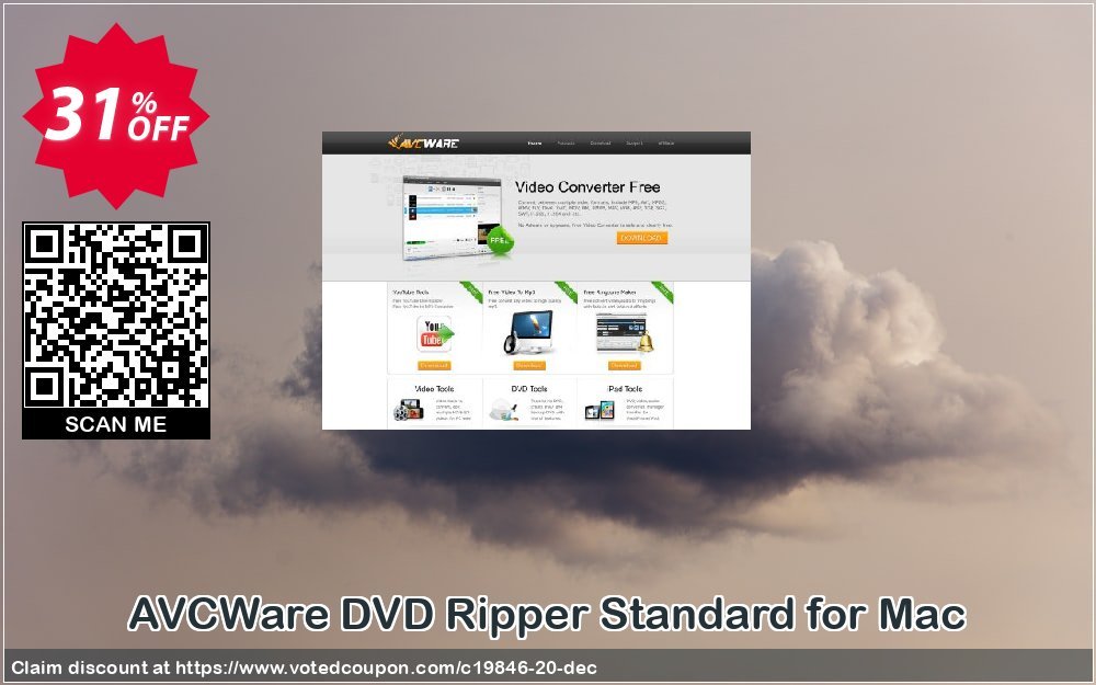 AVCWare DVD Ripper Standard for MAC Coupon, discount AVCWare coupon (19846). Promotion: AVCWare coupon discount codes