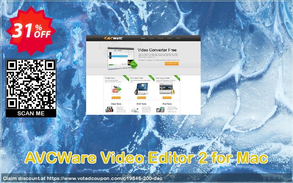 AVCWare Video Editor 2 for MAC Coupon, discount AVCWare coupon (19846). Promotion: AVCWare coupon discount codes