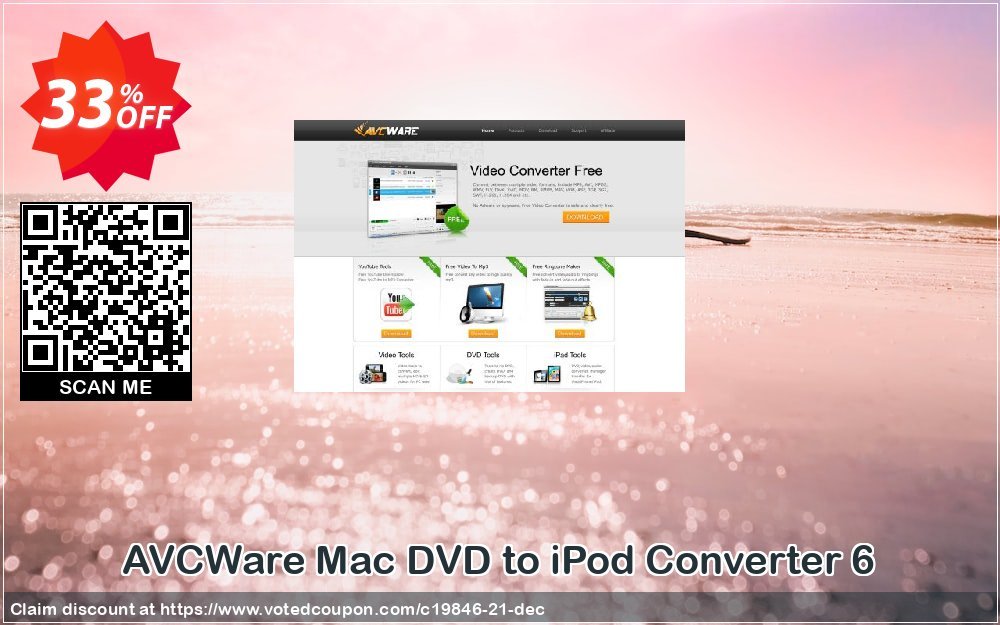 AVCWare MAC DVD to iPod Converter 6 Coupon, discount AVCWare coupon (19846). Promotion: AVCWare coupon discount codes