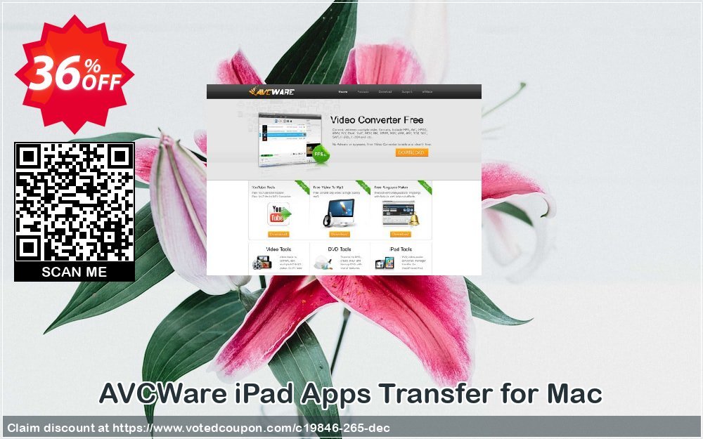 AVCWare iPad Apps Transfer for MAC Coupon, discount AVCWare coupon (19846). Promotion: AVCWare coupon discount codes