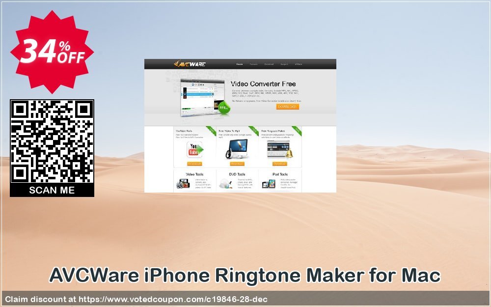 AVCWare iPhone Ringtone Maker for MAC Coupon, discount AVCWare coupon (19846). Promotion: AVCWare coupon discount codes