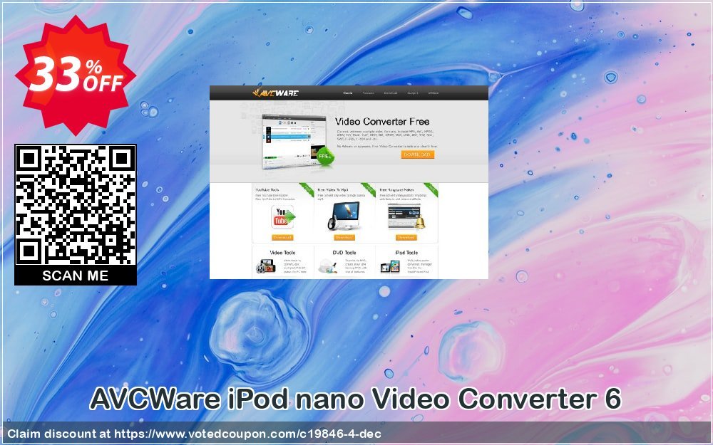 AVCWare iPod nano Video Converter 6 Coupon, discount AVCWare coupon (19846). Promotion: AVCWare coupon discount codes