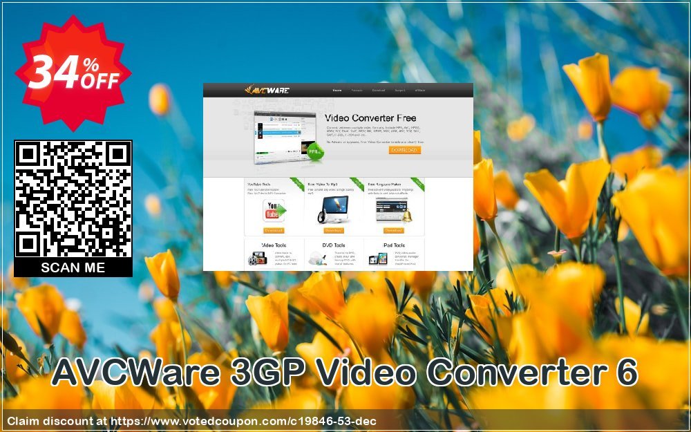 AVCWare 3GP Video Converter 6 Coupon, discount AVCWare coupon (19846). Promotion: AVCWare coupon discount codes