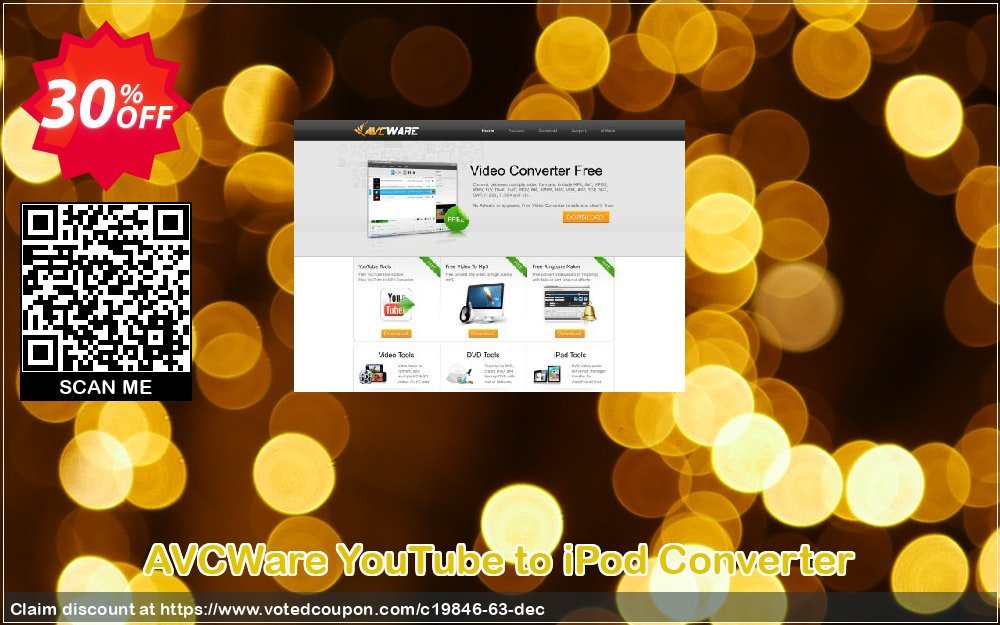 AVCWare YouTube to iPod Converter Coupon, discount AVCWare coupon (19846). Promotion: AVCWare coupon discount codes