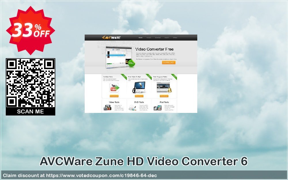 AVCWare Zune HD Video Converter 6 Coupon, discount AVCWare coupon (19846). Promotion: AVCWare coupon discount codes