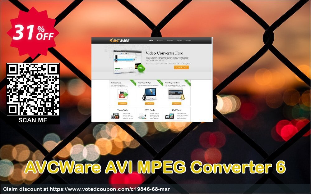 AVCWare AVI MPEG Converter 6 Coupon, discount AVCWare coupon (19846). Promotion: AVCWare coupon discount codes