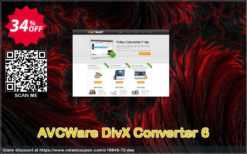 AVCWare DivX Converter 6 Coupon, discount AVCWare coupon (19846). Promotion: AVCWare coupon discount codes