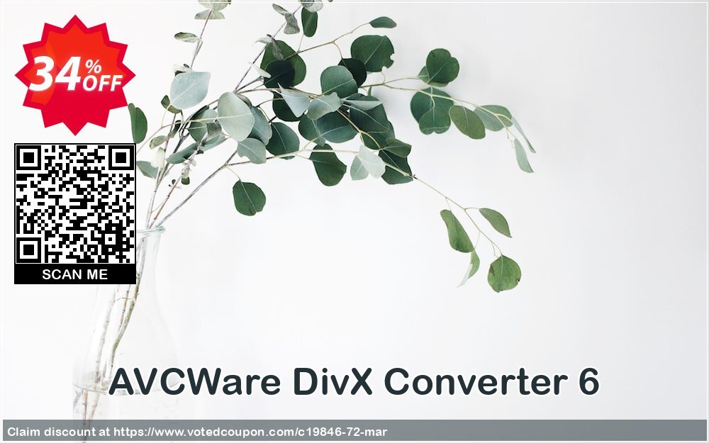 AVCWare DivX Converter 6 Coupon Code May 2024, 34% OFF - VotedCoupon