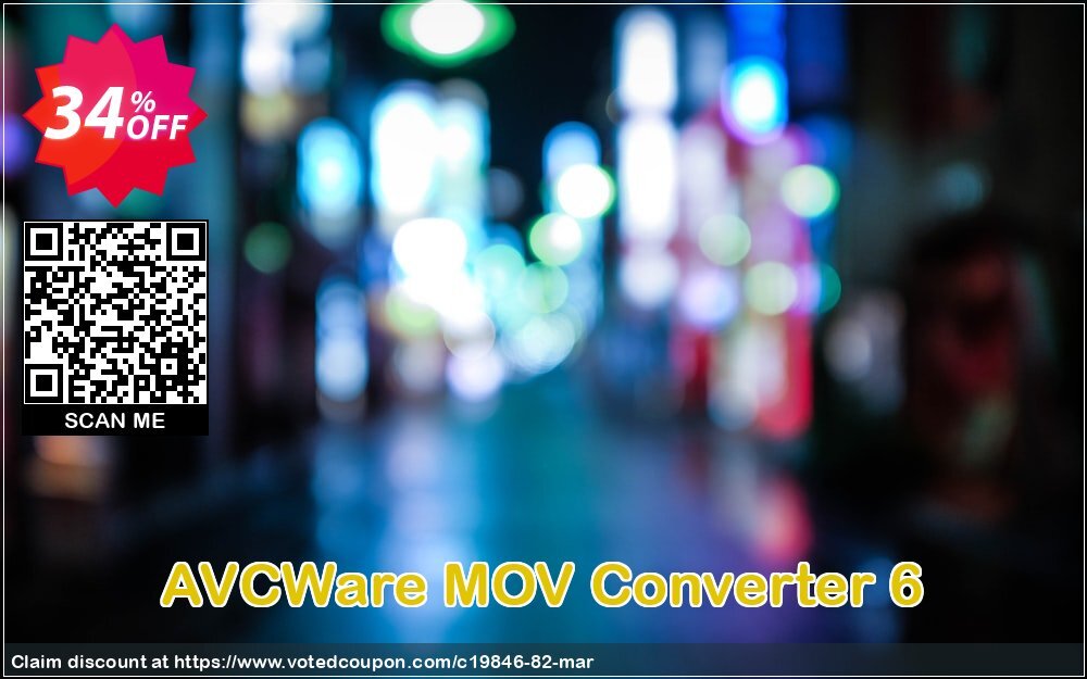 AVCWare MOV Converter 6 Coupon, discount AVCWare coupon (19846). Promotion: AVCWare coupon discount codes