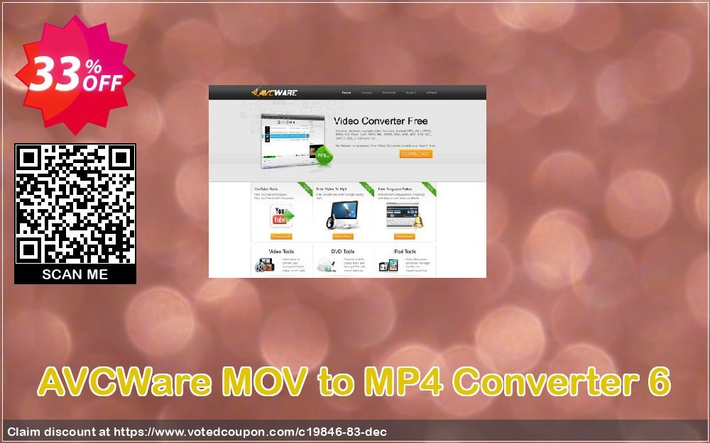 AVCWare MOV to MP4 Converter 6 Coupon, discount AVCWare coupon (19846). Promotion: AVCWare coupon discount codes