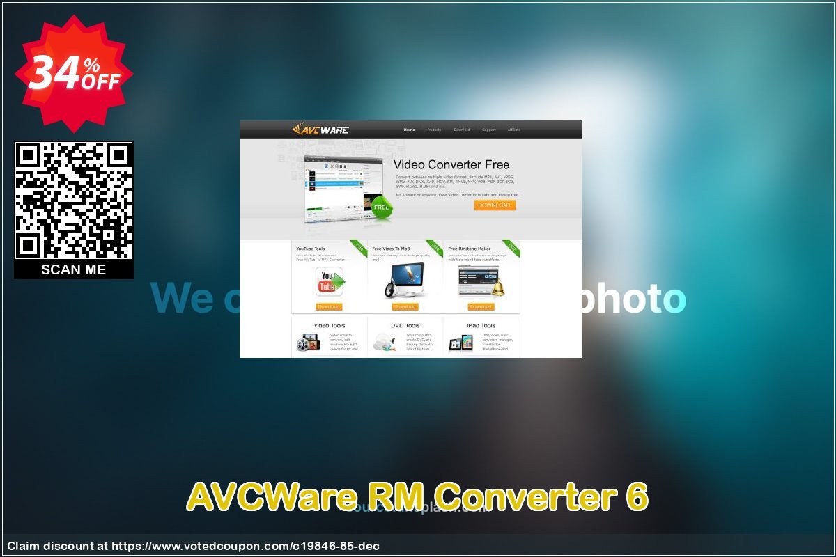 AVCWare RM Converter 6 Coupon, discount AVCWare coupon (19846). Promotion: AVCWare coupon discount codes