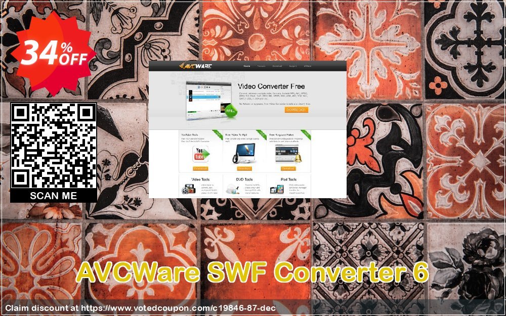 AVCWare SWF Converter 6 Coupon, discount AVCWare coupon (19846). Promotion: AVCWare coupon discount codes
