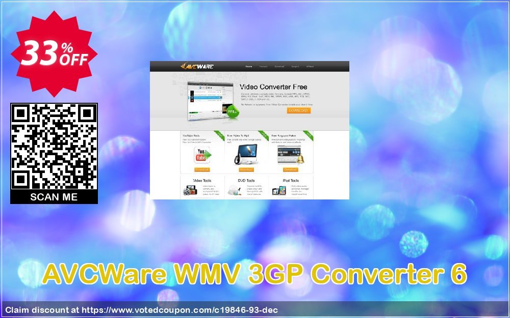 AVCWare WMV 3GP Converter 6 Coupon, discount AVCWare coupon (19846). Promotion: AVCWare coupon discount codes