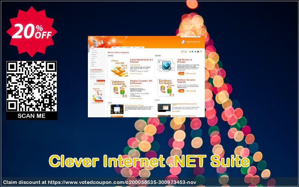 Clever Internet .NET Suite Coupon, discount 20% OFF Clever Internet .NET Suite, verified. Promotion: Staggering discount code of Clever Internet .NET Suite, tested & approved