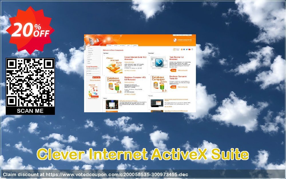 Clever Internet ActiveX Suite Coupon, discount 20% OFF Clever Internet ActiveX Suite, verified. Promotion: Staggering discount code of Clever Internet ActiveX Suite, tested & approved