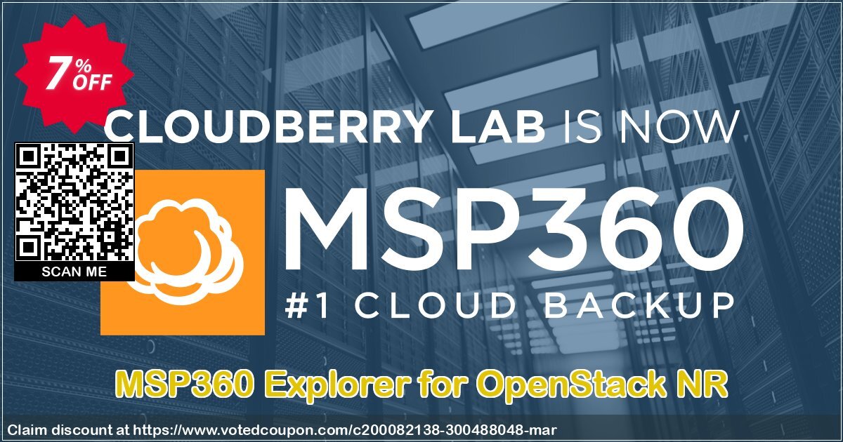 MSP360 Explorer for OpenStack NR Coupon, discount Coupon code Explorer for OpenStack NR. Promotion: Explorer for OpenStack NR offer from BitRecover