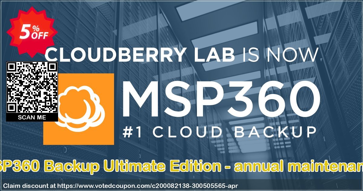 MSP360 Backup Ultimate Edition - annual maintenance Coupon Code Apr 2024, 5% OFF - VotedCoupon