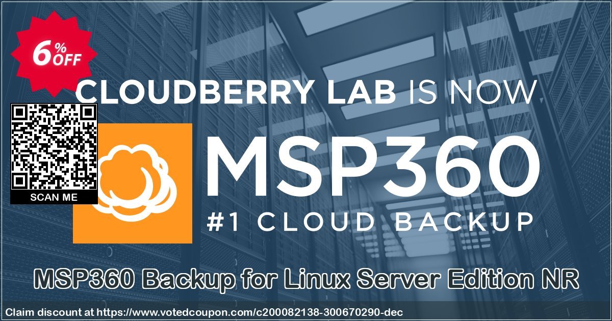 MSP360 Backup for Linux Server Edition NR Coupon, discount Coupon code Backup for Linux Server Edition NR. Promotion: Backup for Linux Server Edition NR offer from BitRecover