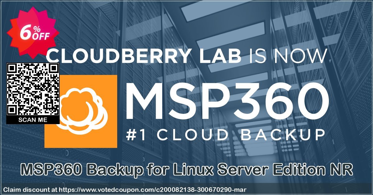 MSP360 Backup for Linux Server Edition NR Coupon Code Apr 2024, 6% OFF - VotedCoupon