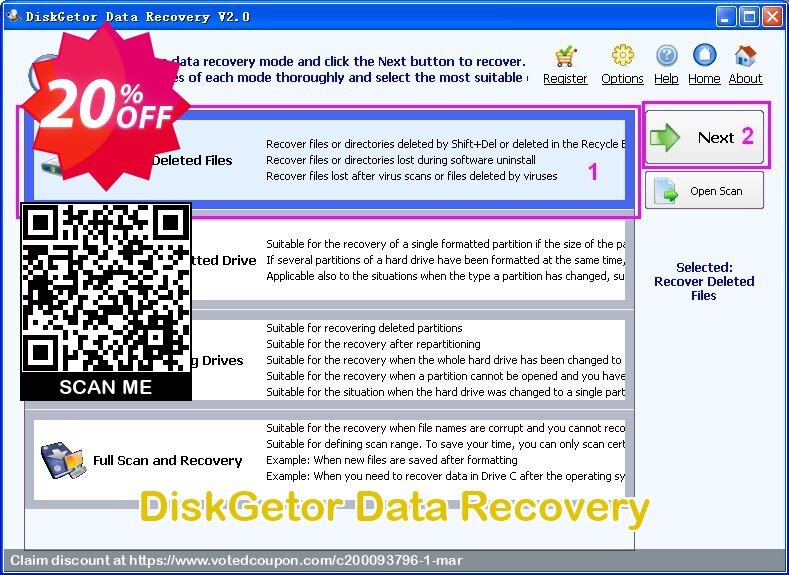 DiskGetor Data Recovery Coupon, discount 20% OFF DiskGetor Data Recovery, verified. Promotion: Stirring discounts code of DiskGetor Data Recovery, tested & approved