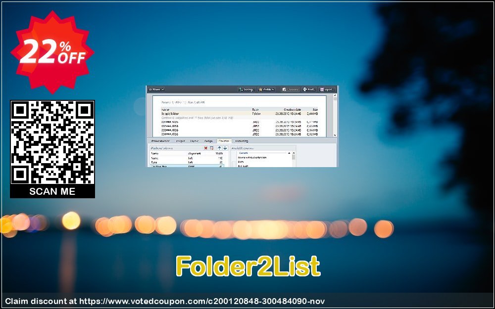 Folder2List Coupon, discount Coupon code Folder2List. Promotion: Folder2List offer from Gillmeister Software